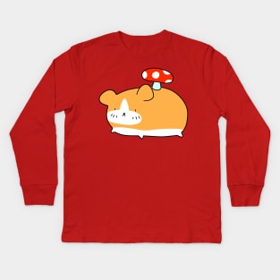 Mushroom Hamster Kids Long Sleeve T-Shirt